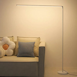 Adjustable Minimalist Metal Linear LED Floor Lamp Zawala Image - 2