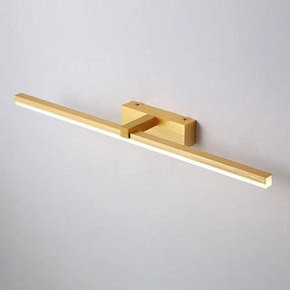 ZOWALA - Minimalist Gold Aluminum Linear LED Vanity Light Image - 3