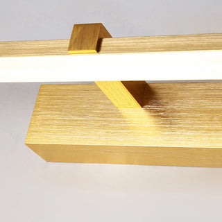 ZOWALA - Minimalist Gold Aluminum Linear LED Vanity Light Image - 4