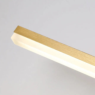 ZOWALA - Minimalist Gold Aluminum Linear LED Vanity Light Image - 5