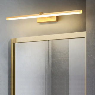 ZOWALA - Minimalist Gold Aluminum Linear LED Vanity Light Image - 6