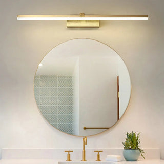 ZOWALA - Minimalist Gold Aluminum Linear LED Vanity Light Image - 7