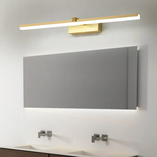 ZOWALA - Minimalist Gold Aluminum Linear LED Vanity Light Image - 8