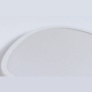 Modern Minimalist White Asymmetric Flush Mount Light Zawala Image - 10