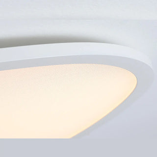 Modern Minimalist White Asymmetric Flush Mount Light Zawala Image - 6
