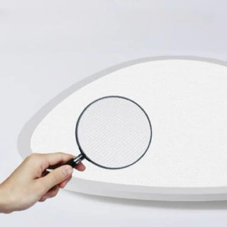 Modern Minimalist White Asymmetric Flush Mount Light Zawala Image - 8
