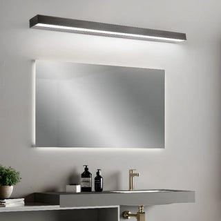 Modern Rectangular Black Bathroom LED Vanity Light Zawala Image - 1