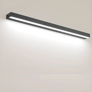 Modern Rectangular Black Bathroom LED Vanity Light Zawala Image - 12