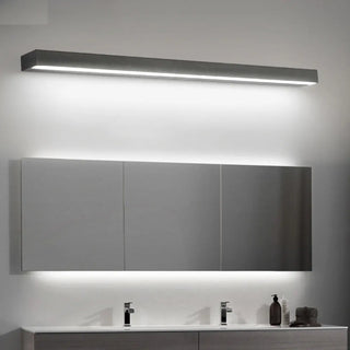 Modern Rectangular Black Bathroom LED Vanity Light Zawala Image - 2