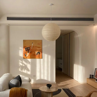 Minimalist Paper Globe Pendant Light