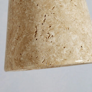 ZOWALA - Minimalist Stone Cylinder DIsc Pendant Light Flexible Length Image - 18