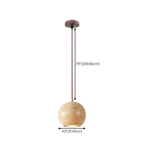 ZOWALA - Minimalist Stone Cylinder DIsc Pendant Light Flexible Length Image - 22