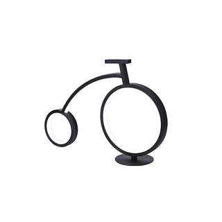 Minimalist Bike LED Metal Bedside Lamp Black/White Zawala Image - 13