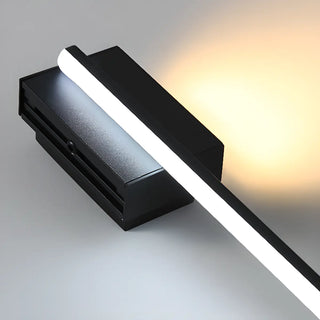 Minimalist Black Linear LED Up Down Vanity Light Zawala Image - 13
