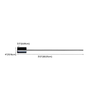 Minimalist Black Linear LED Up Down Vanity Light Zawala #size