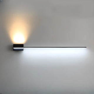 Minimalist Black Linear LED Up Down Vanity Light Zawala Image - 7