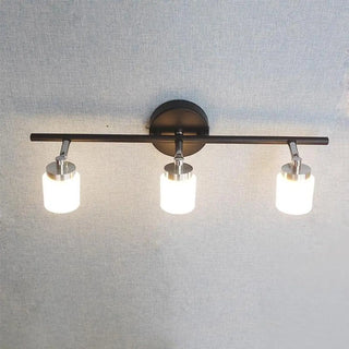 Minimalist Cylinder 3-Light Black Metal Vanity Light Zawala Image - 6