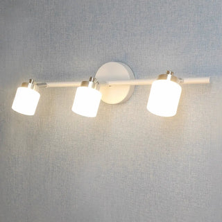 Minimalist Cylinder 3-Light Black Metal Vanity Light Zawala Image - 10