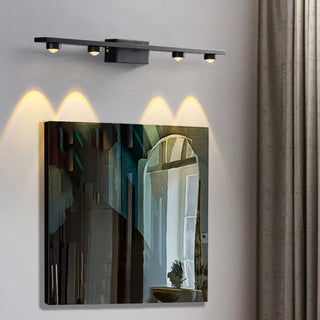 4-Light Black Minimalist Linear Vanity Light Fixture Zowala Image - 1