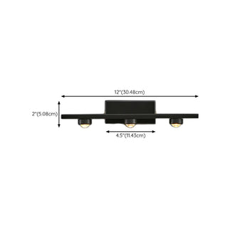 4-Light Black Minimalist Linear Vanity Light Fixture Zowala #size