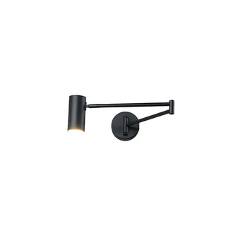 Minimalist Swing Arm Acrylic Bedroom LED Black Wall Sconce Image - 5