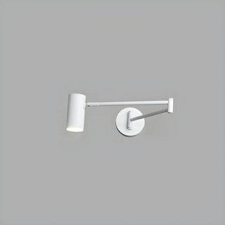 Minimalist Swing Arm Acrylic Bedroom LED Black Wall Sconce Image - 6