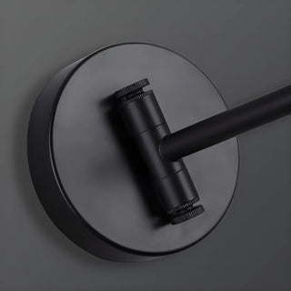 Minimalist Swing Arm Acrylic Bedroom LED Black Wall Sconce Image - 8