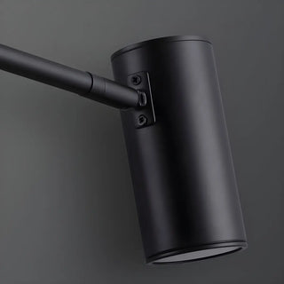 Minimalist Swing Arm Acrylic Bedroom LED Black Wall Sconce Image - 9