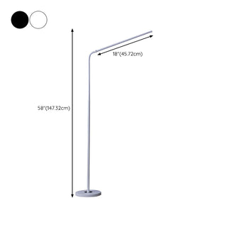 Adjustable Minimalist Linear LED Reading Floor Lamp Zawala Image - 21