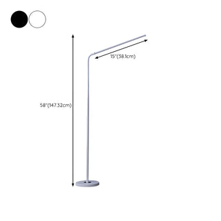 Adjustable Minimalist Linear LED Reading Floor Lamp Zawala Image - 22