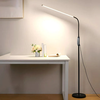Adjustable Minimalist Linear LED Reading Floor Lamp Zawala Image - 4