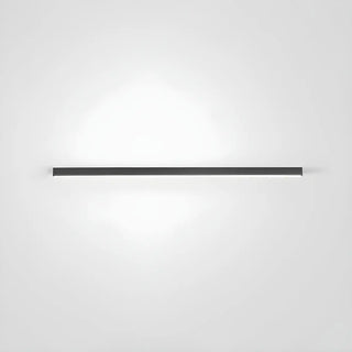 Minimalist Large Black Linear LED Flush Mount Light Zawala Image - 5
