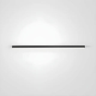 Minimalist Large Black Linear LED Flush Mount Light Zawala Image - 6