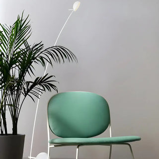 Black Minimalist Weighted Base Arched Floor Lamp Zawala Image - 12