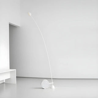 Black Minimalist Weighted Base Arched Floor Lamp Zawala Image - 15