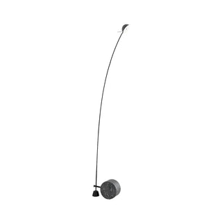 Black Minimalist Weighted Base Arched Floor Lamp Zawala Image - 17
