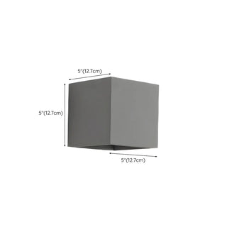 Minimalist Grey Cube Concrete Bi-pin Small Wall Light Zawala Image - 10