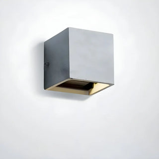 Minimalist Grey Cube Concrete Bi-pin Small Wall Light Zawala Image - 7