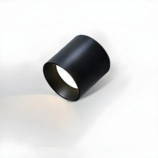 Living Room Simplicity Black Cylinder Flush Mount Light Zawala Image - 12
