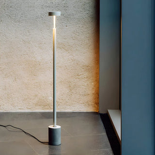 Minimalist LED Cylindrical Base Peak Floor Lamp Zawala Image - 2