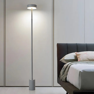 Minimalist LED Cylindrical Base Peak Floor Lamp Zawala Image - 4