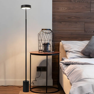 Minimalist LED Cylindrical Base Peak Floor Lamp Zawala Image - 5