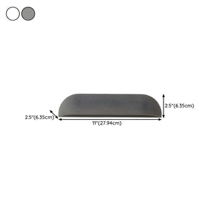 ZOWALA - Minimalist White Dome Metal Outdoor LED Wall Light #size