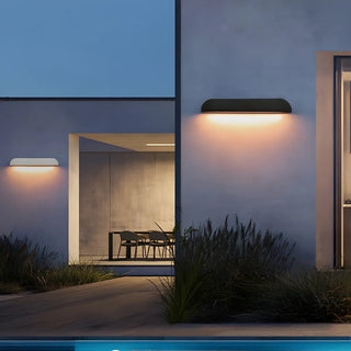 ZOWALA - Minimalist White Dome Metal Outdoor LED Wall Light Image - 2