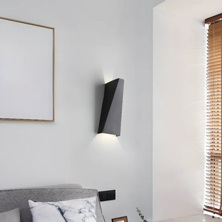 Bedside Black Cone LED Up Down Wall Sconce Light Zawala Image - 2