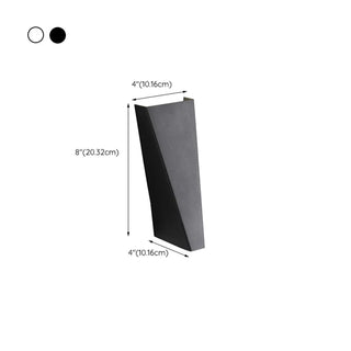Bedside Black Cone LED Up Down Wall Sconce Light Zawala #size