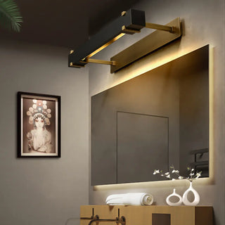 ZOWALA - Minimalist Black Geometric LED Vanity Mirror Light Image - 1
