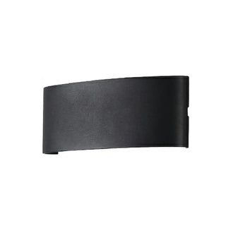 Simple Black Geometric  Exterior LED Up Down Wall Lamp Zawala Image - 5