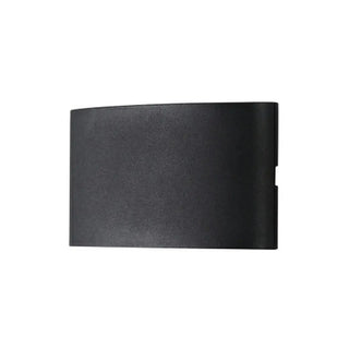 Simple Black Geometric  Exterior LED Up Down Wall Lamp Zawala Image - 6