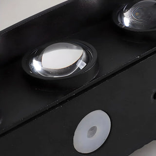 Simple Black Geometric  Exterior LED Up Down Wall Lamp Zawala Image - 9